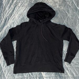 Women’s Calvin Klein Black Cropped Performance Drawstring Hoodie Medium